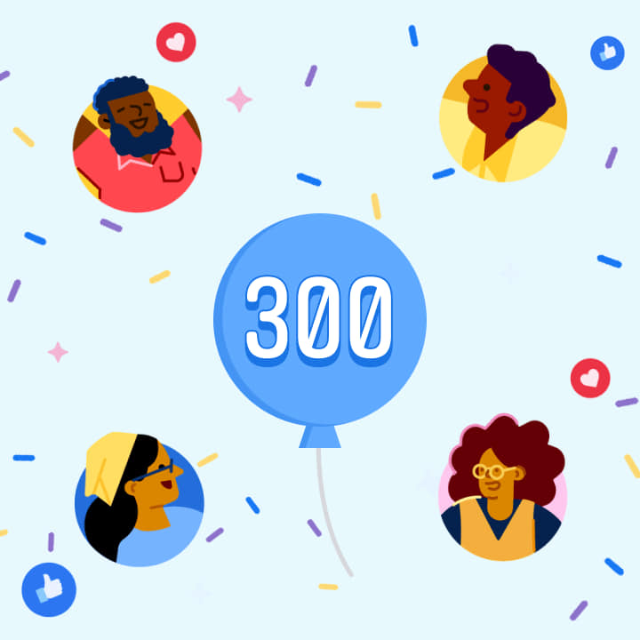 ¡Tengo 300 seguidores! Gracias por apoyarme siempre. Sin vosotros esto no sería posible.